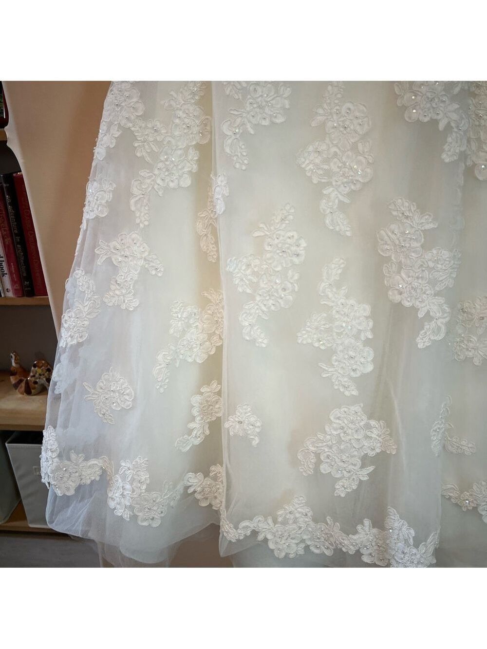 Galina Strapless Bridal or Quinceañera Gown- Midi Length - Picture 6 of 12